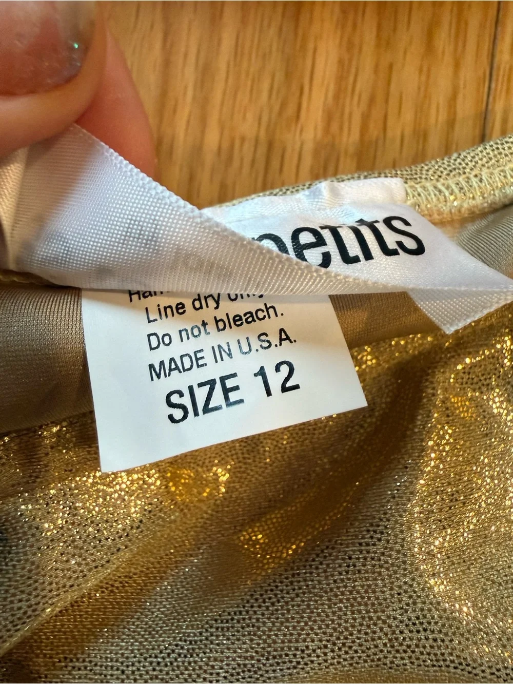 les tout petits Gold Sequin Two-Piece Kids Bikini